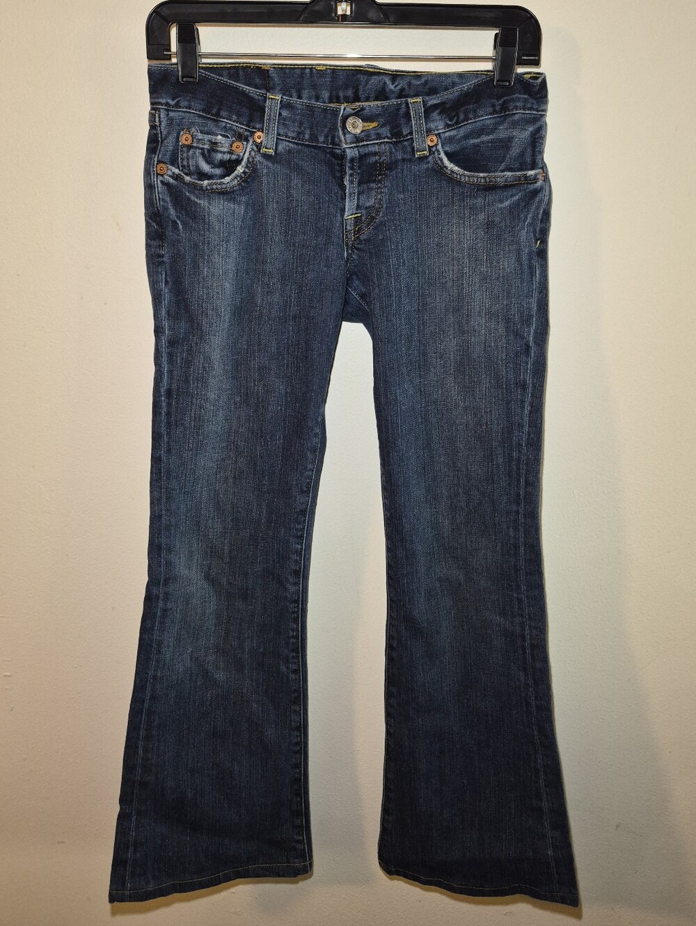 2)vintage Y2K 2000s Lucky Brand "Lil Maggie" medium wash denim jeans Made In USA
